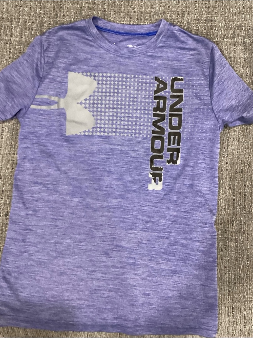 Under Armour Lavender Heather Performance Tee with Graphic Logo